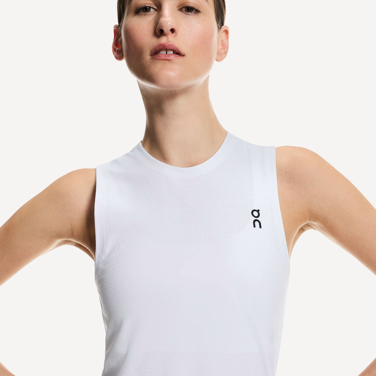 On Court Women's Tennis Tank - White (4)