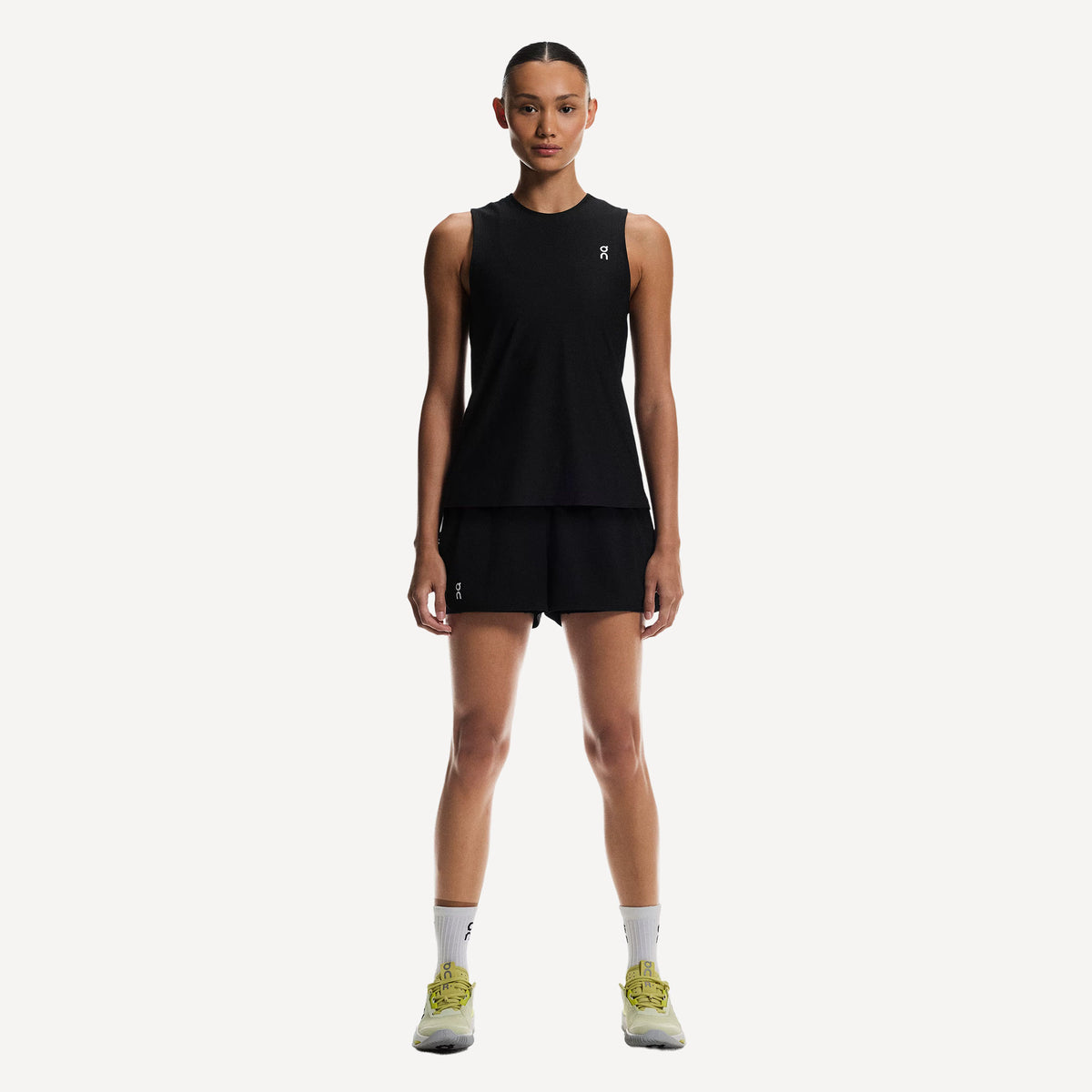 On Court Women's Tennis Tank - Black (2)