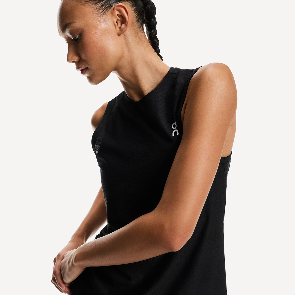 On Court Women's Tennis Tank - Black (5)