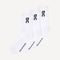 On Logo Sock High 3-Pack - White (1)