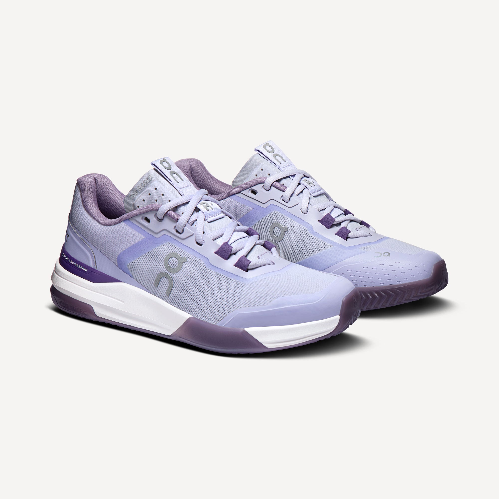 On The Roger Advantage Pro Women's Clay Court Tennis Shoes - Purple (4)