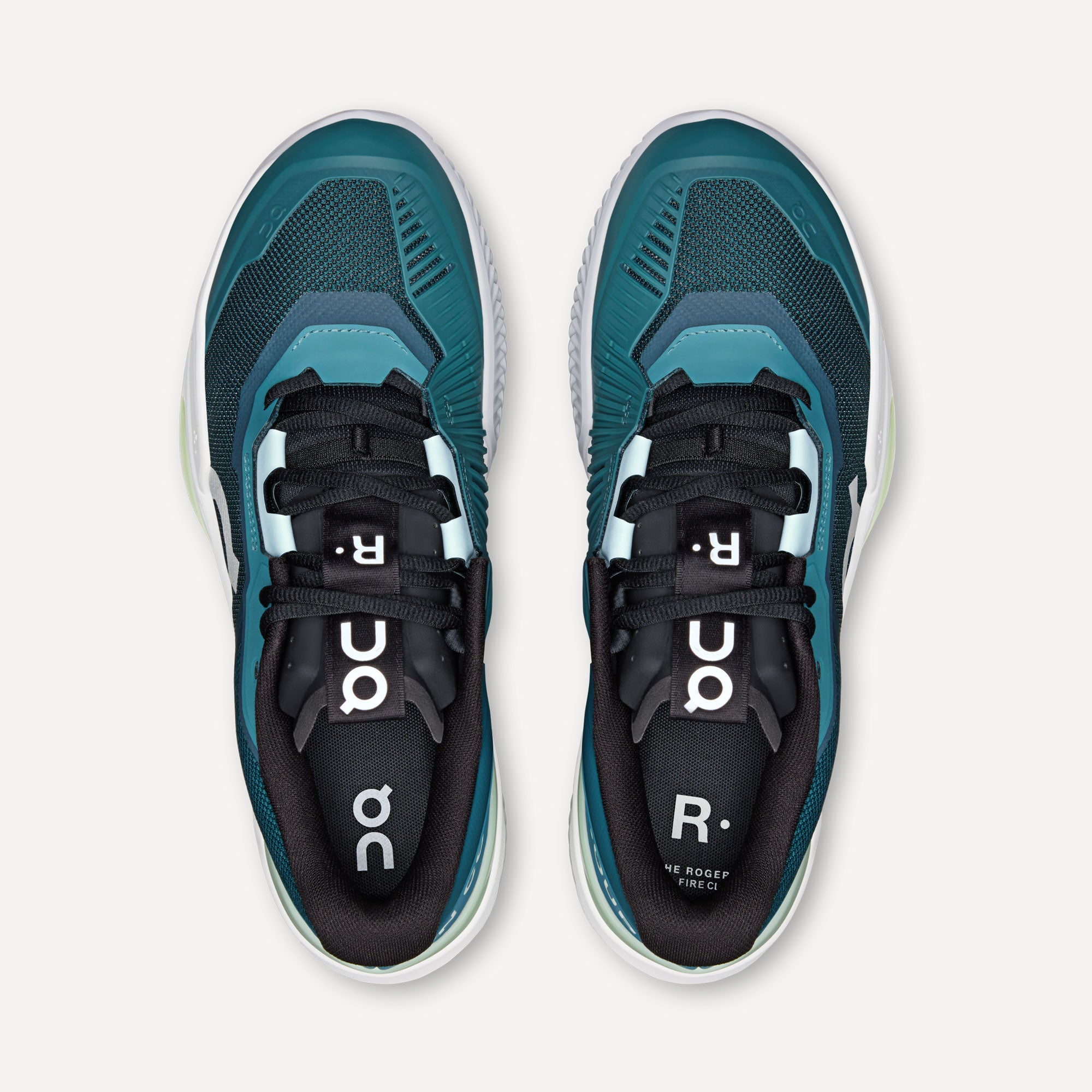 On The Roger Pro Fire Men's Clay Court Tennis Shoes - Green (5)