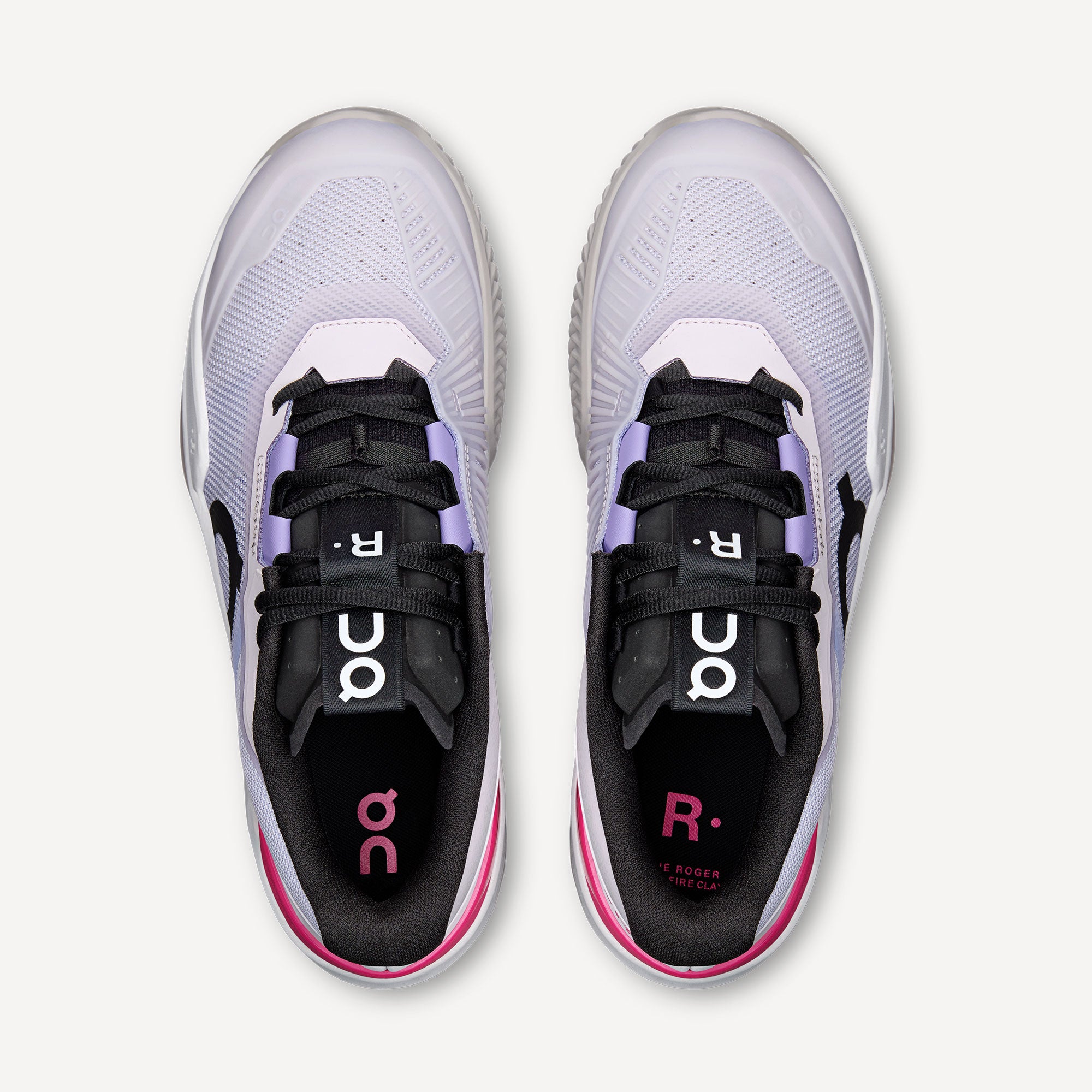 On The Roger Pro Fire Men's Clay Court Tennis Shoes - Purple (5)