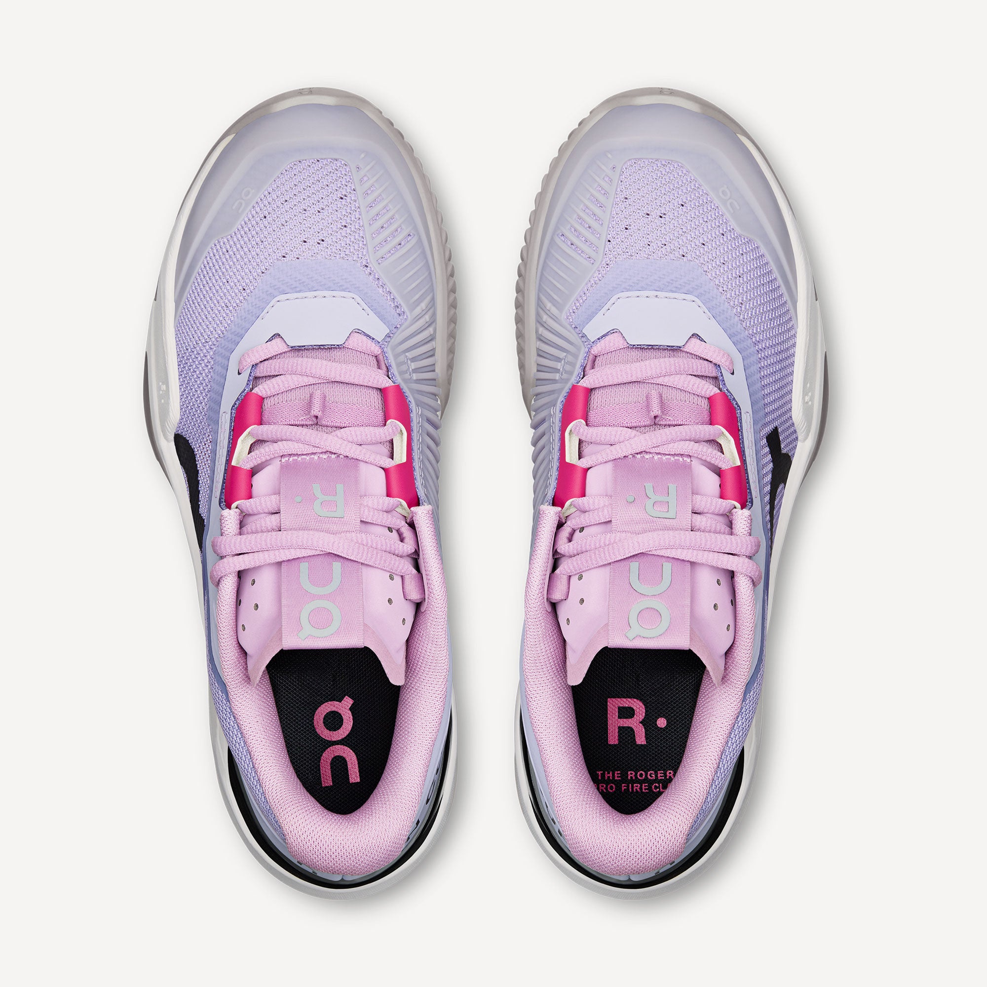On The Roger Pro Fire Women's Clay Court Tennis Shoes - Purple (5)