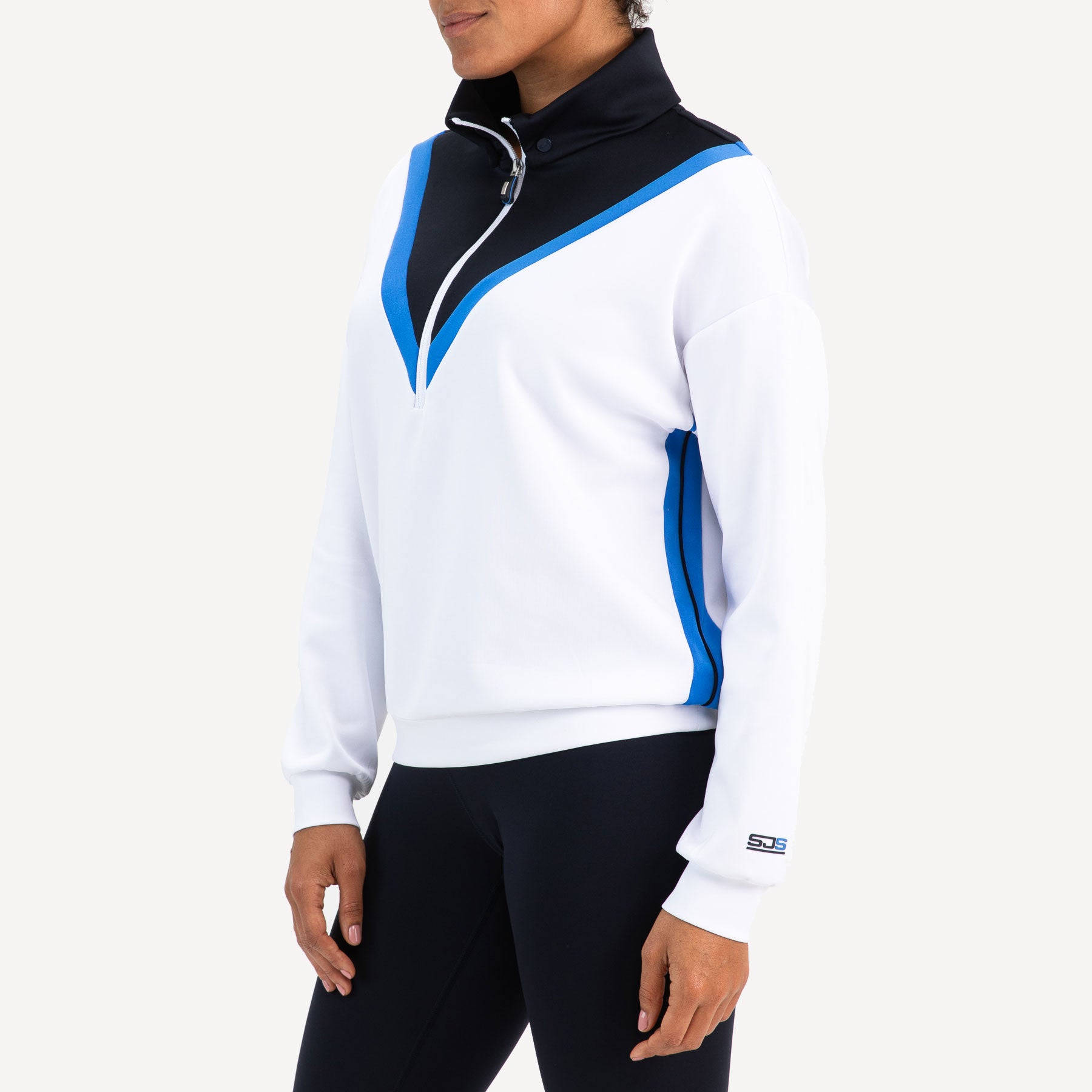 Sjeng Sports Amberley Women's Half-Zip Tennis Sweater - White (1)