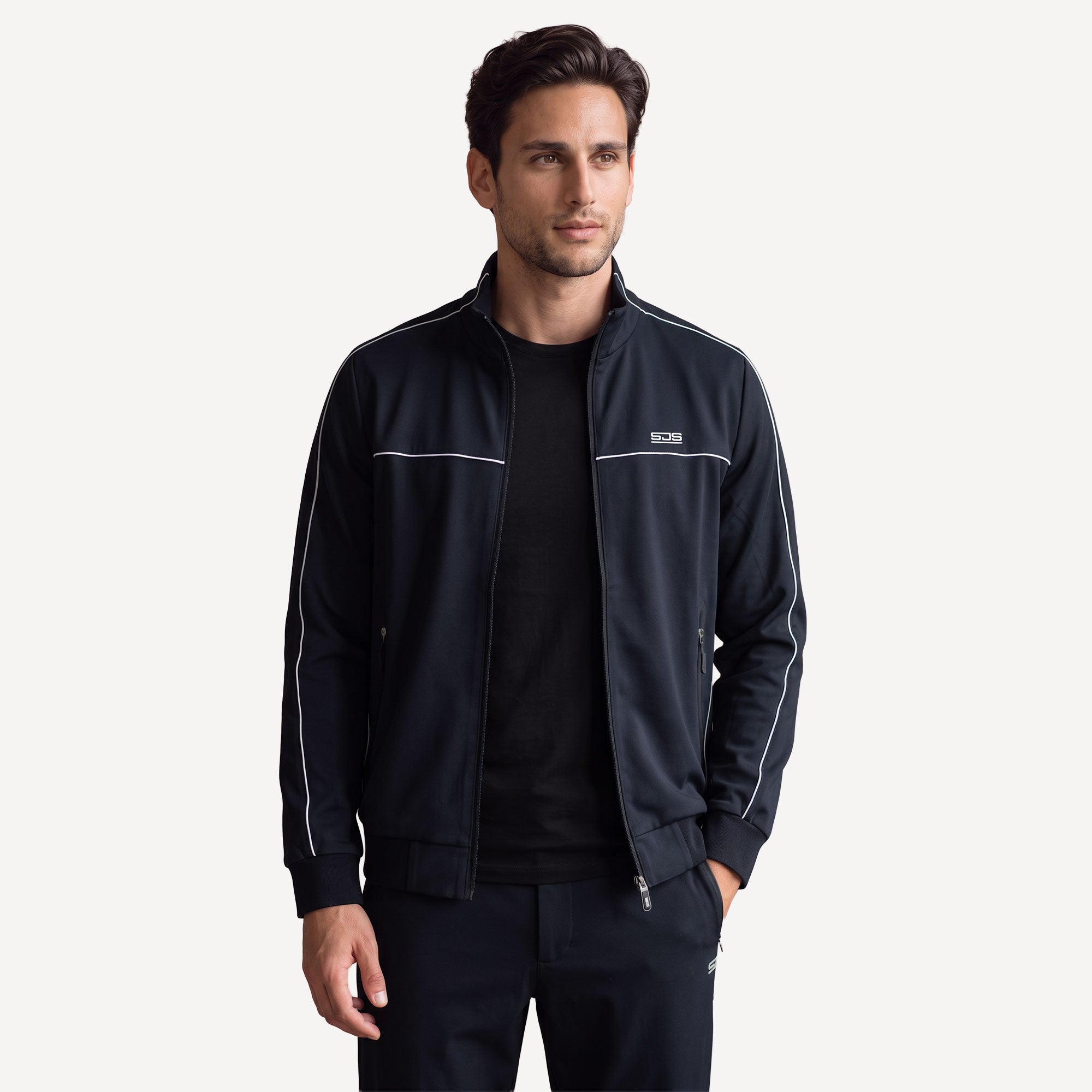 Sjeng Sports Anselm Men's Tennis Jacket - Dark Blue (1)