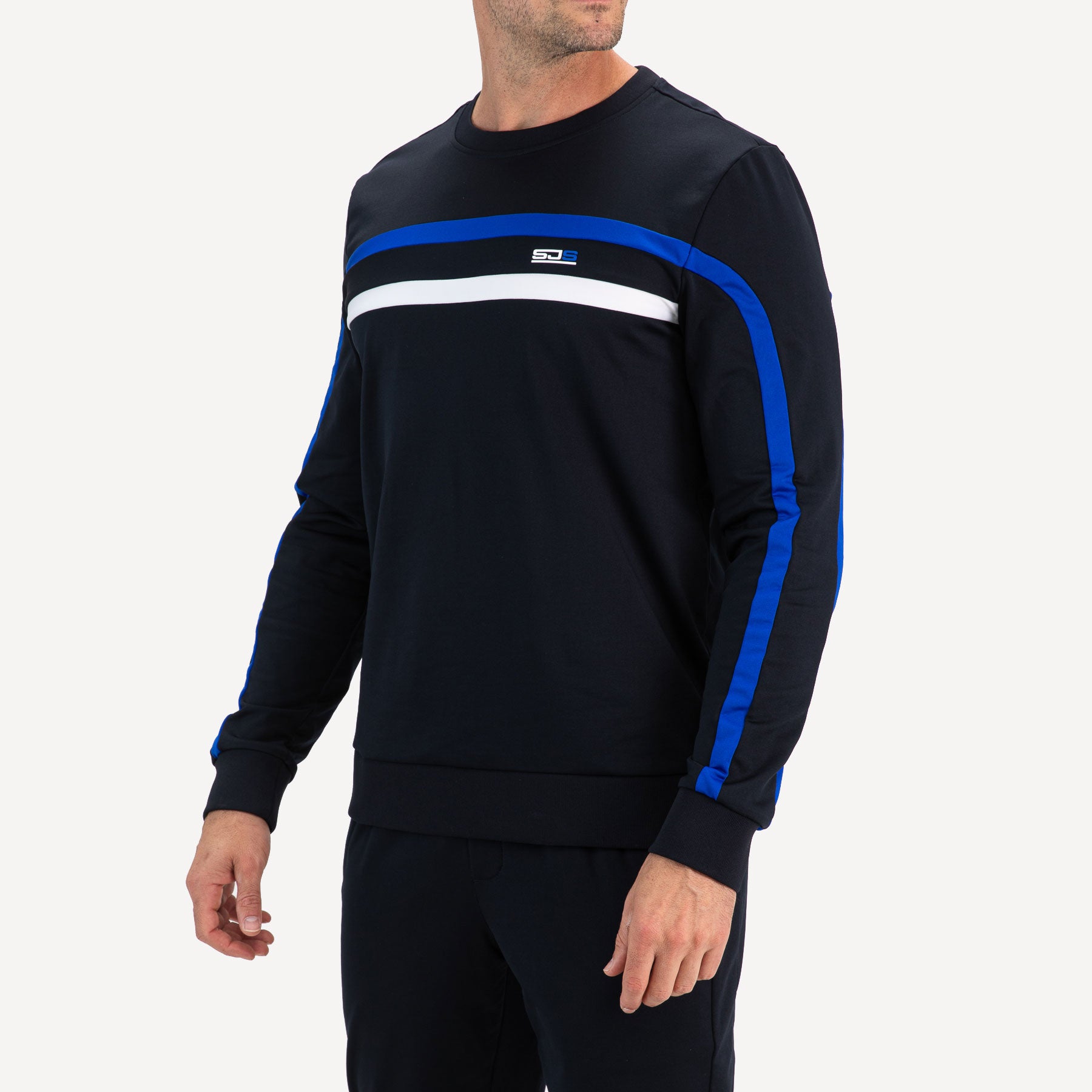 Sjeng Sports Arav Men's Tennis Sweater - Dark Blue (1)