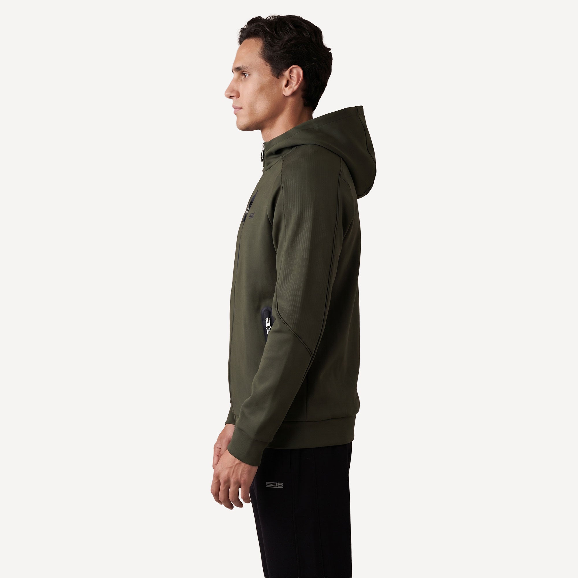 Sjeng Sports Arno Men's Hooded Tennis Jacket - Green (4)