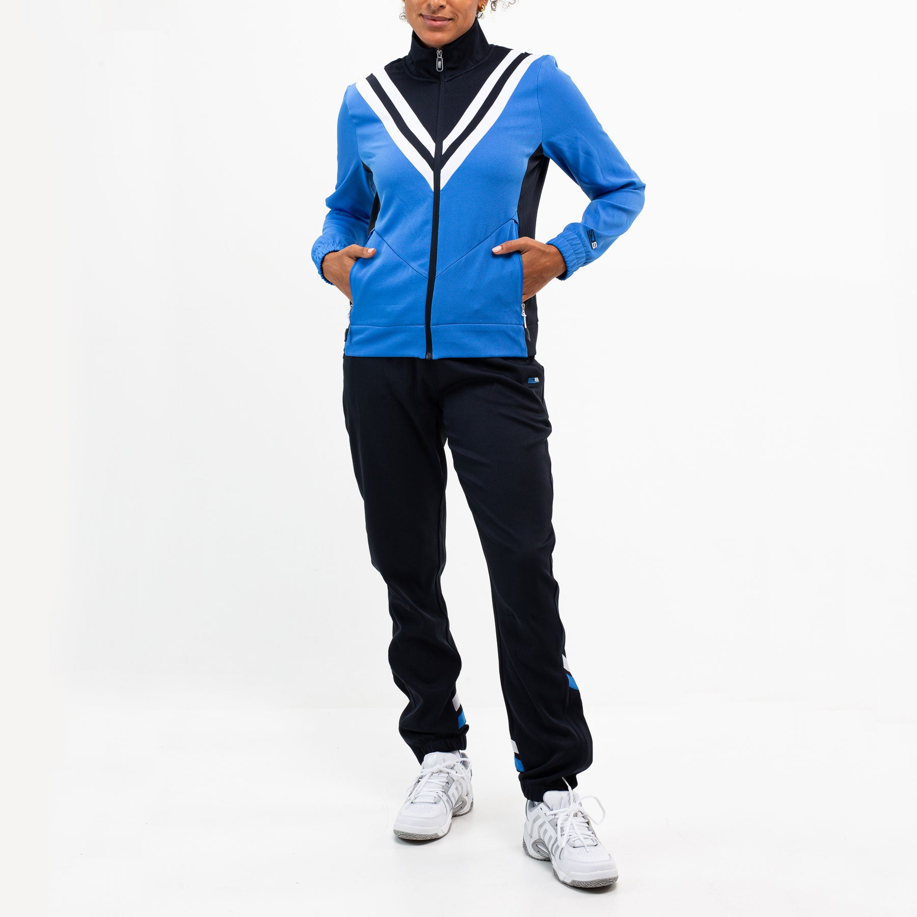 Sjeng Sports Aveli Women's Woven Tennis Jacket - Blue (3)