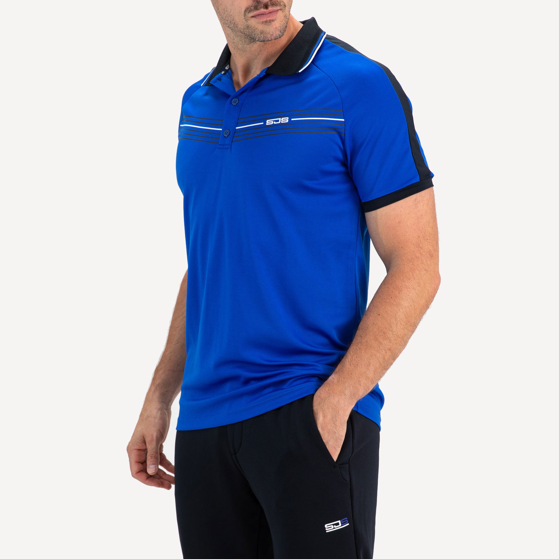 Sjeng Sports Celio Men's Tennis Polo - Blue (1)