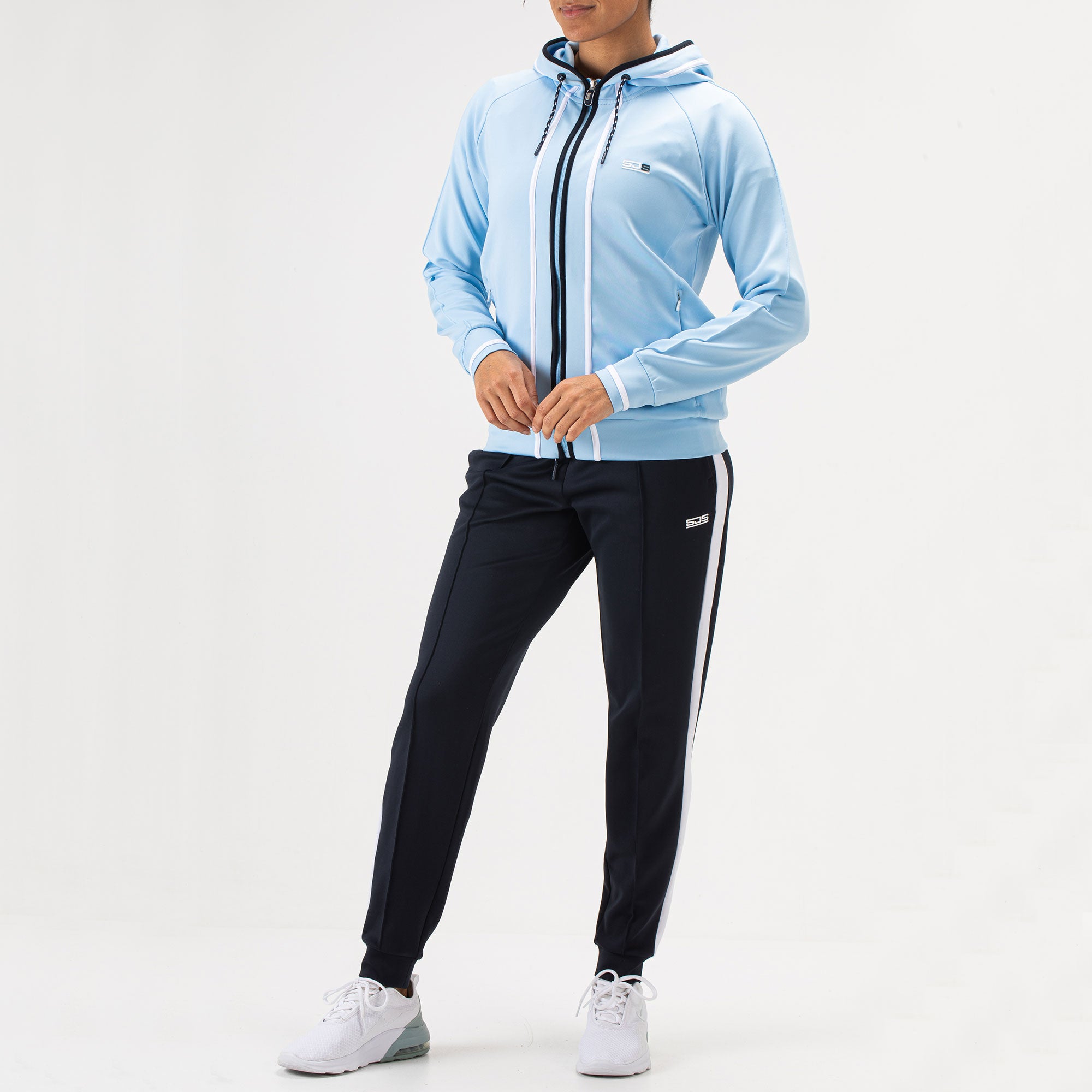 Sjeng Sports Fathia Women's Hooded Tennis Jacket - Blue (3)