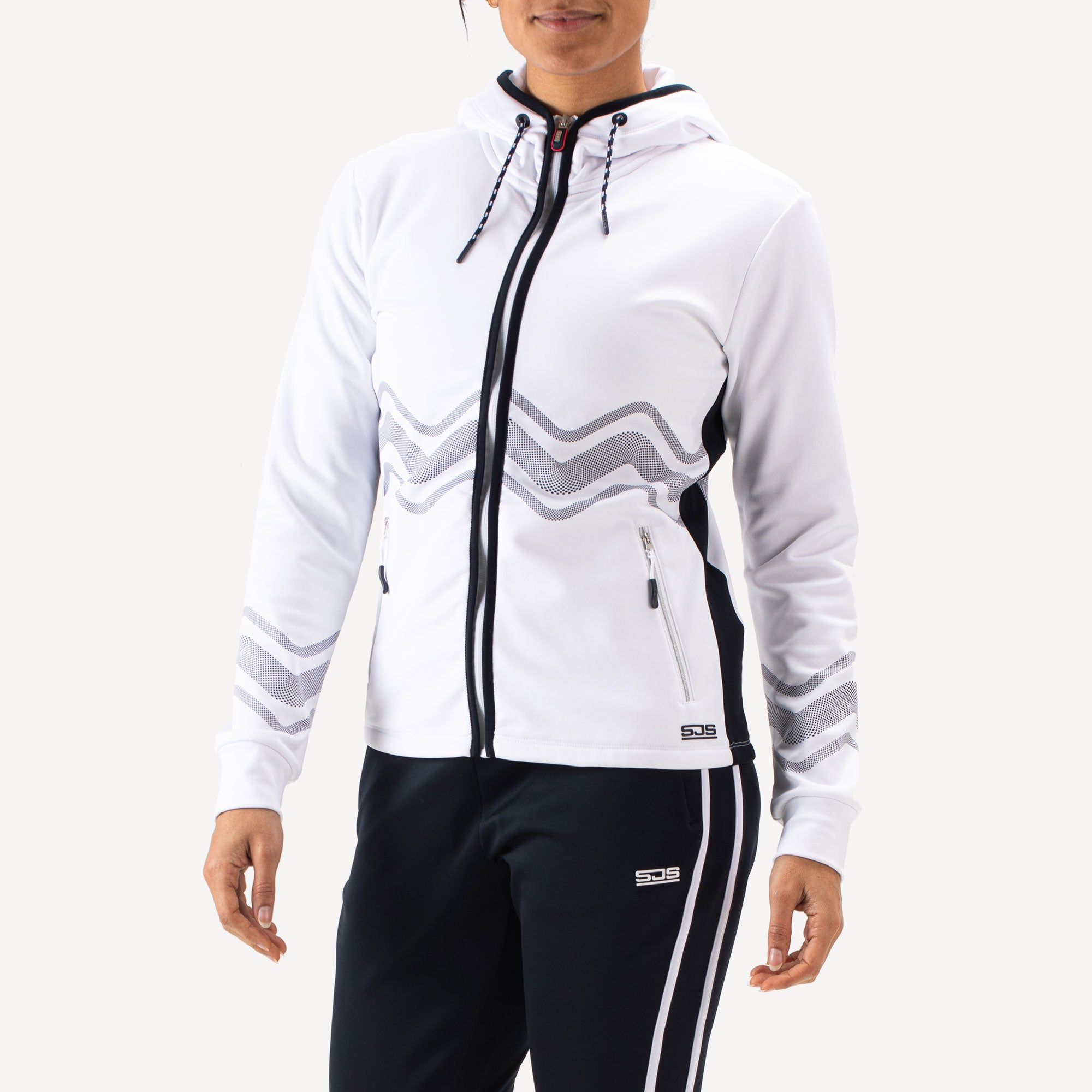 Sjeng Sports Fenne Women's Hooded Tennis Jacket - White (1)