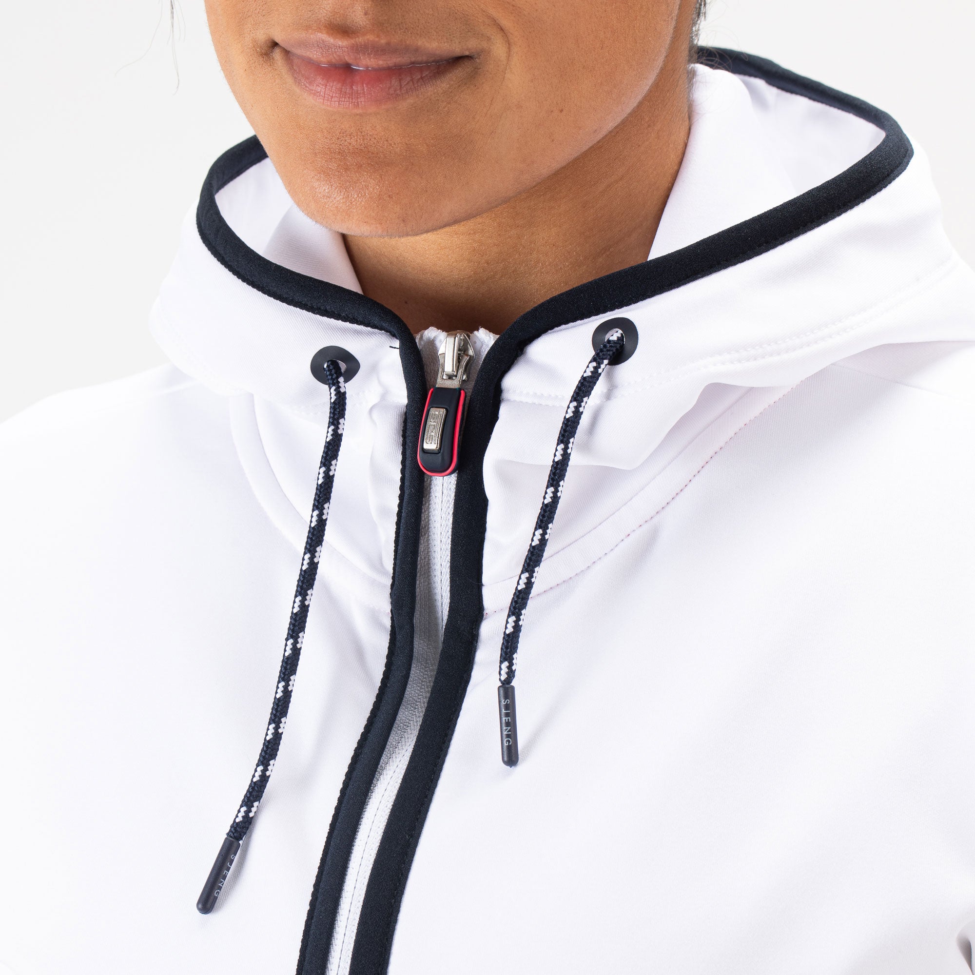 Sjeng Sports Fenne Women's Hooded Tennis Jacket - White (3)