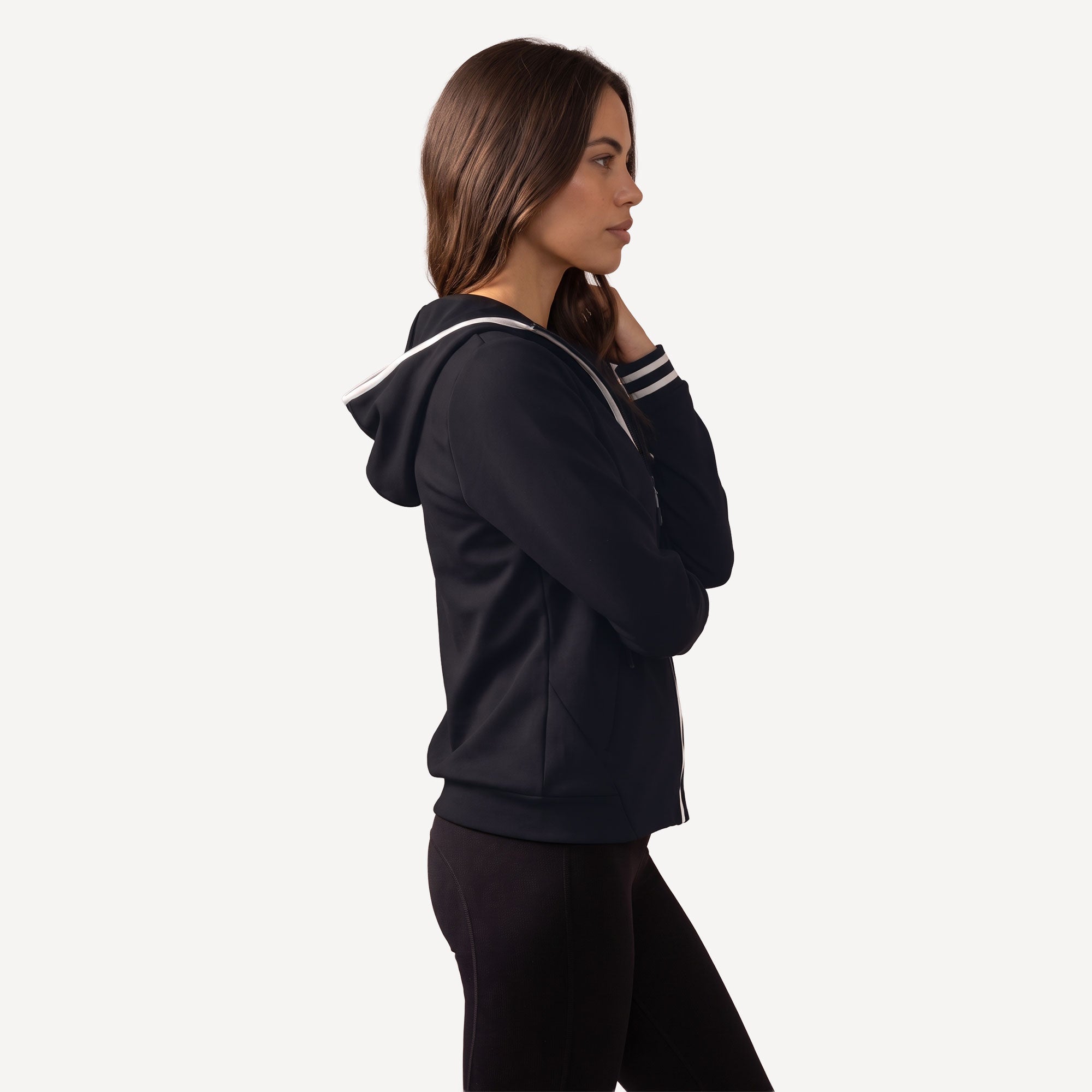 Sjeng Sports Filomena Women's Hooded Tennis Jacket - Dark Blue (3)