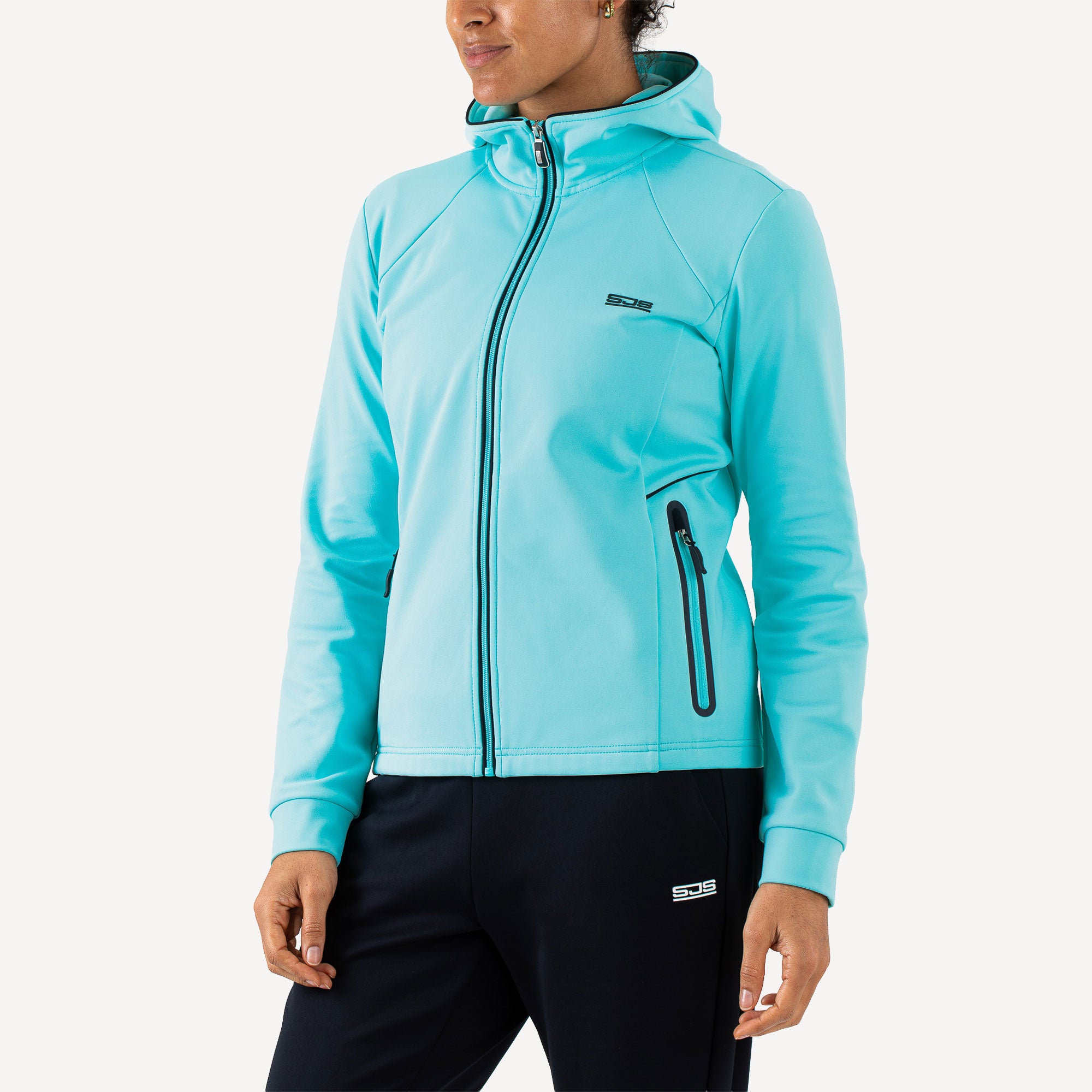 Sjeng Sports Finke Women's Hooded Tennis Jacket - Blue (1)