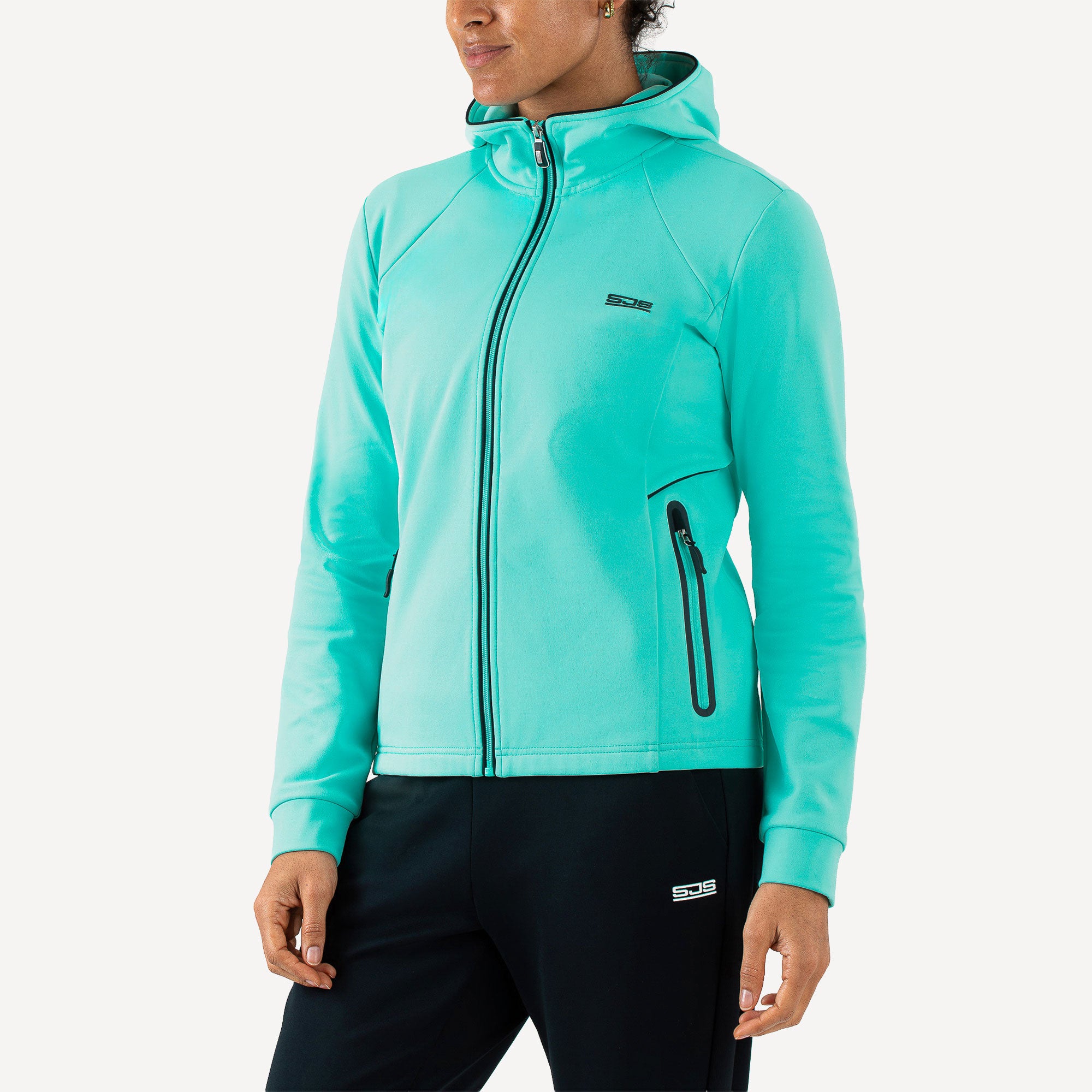 Sjeng Sports Finke Women's Hooded Tennis Jacket - Blue (1)