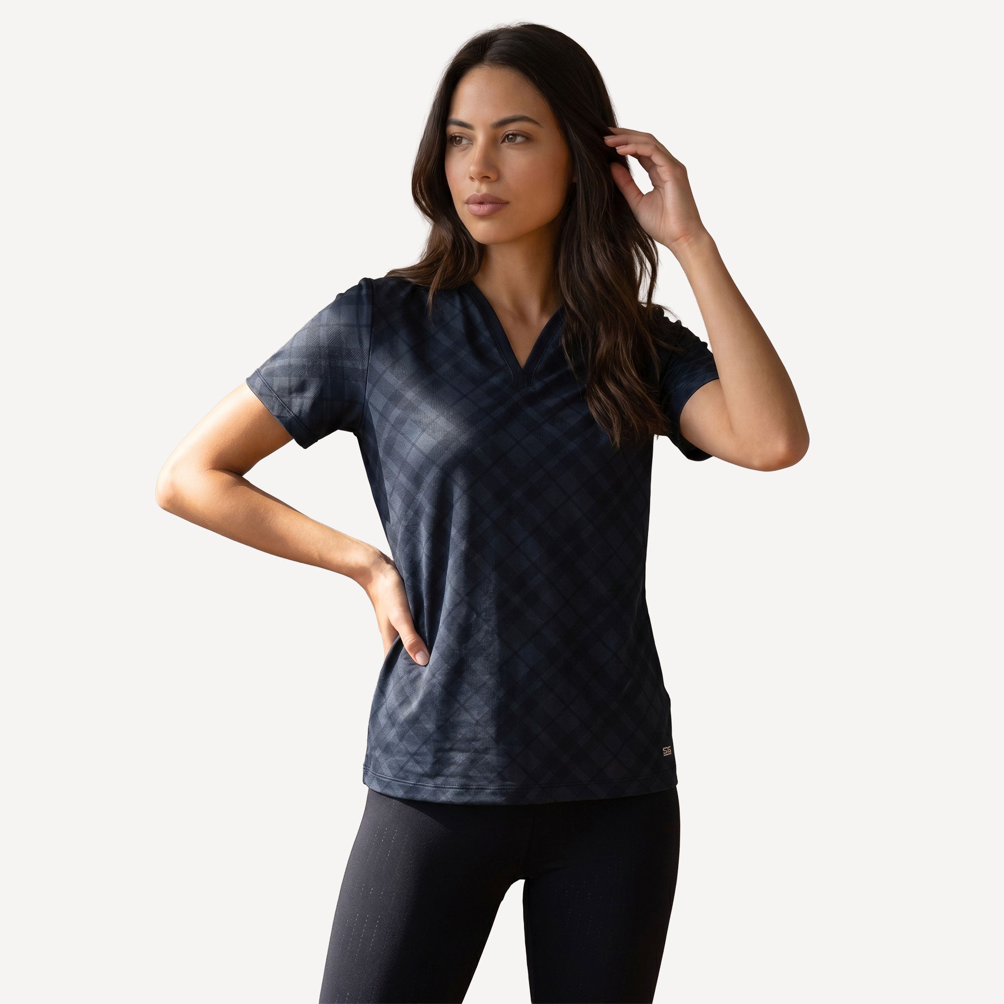 Sjeng Sports Istria Women's Tennis Shirt - Dark Blue (1)