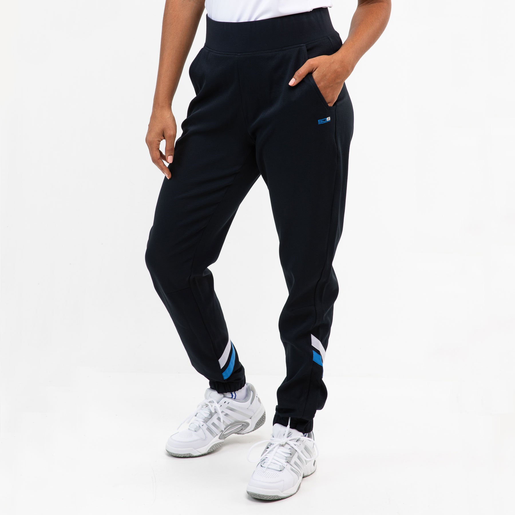 Sjeng Sports Kae Women's Woven Tennis Pants - Dark Blue (1)