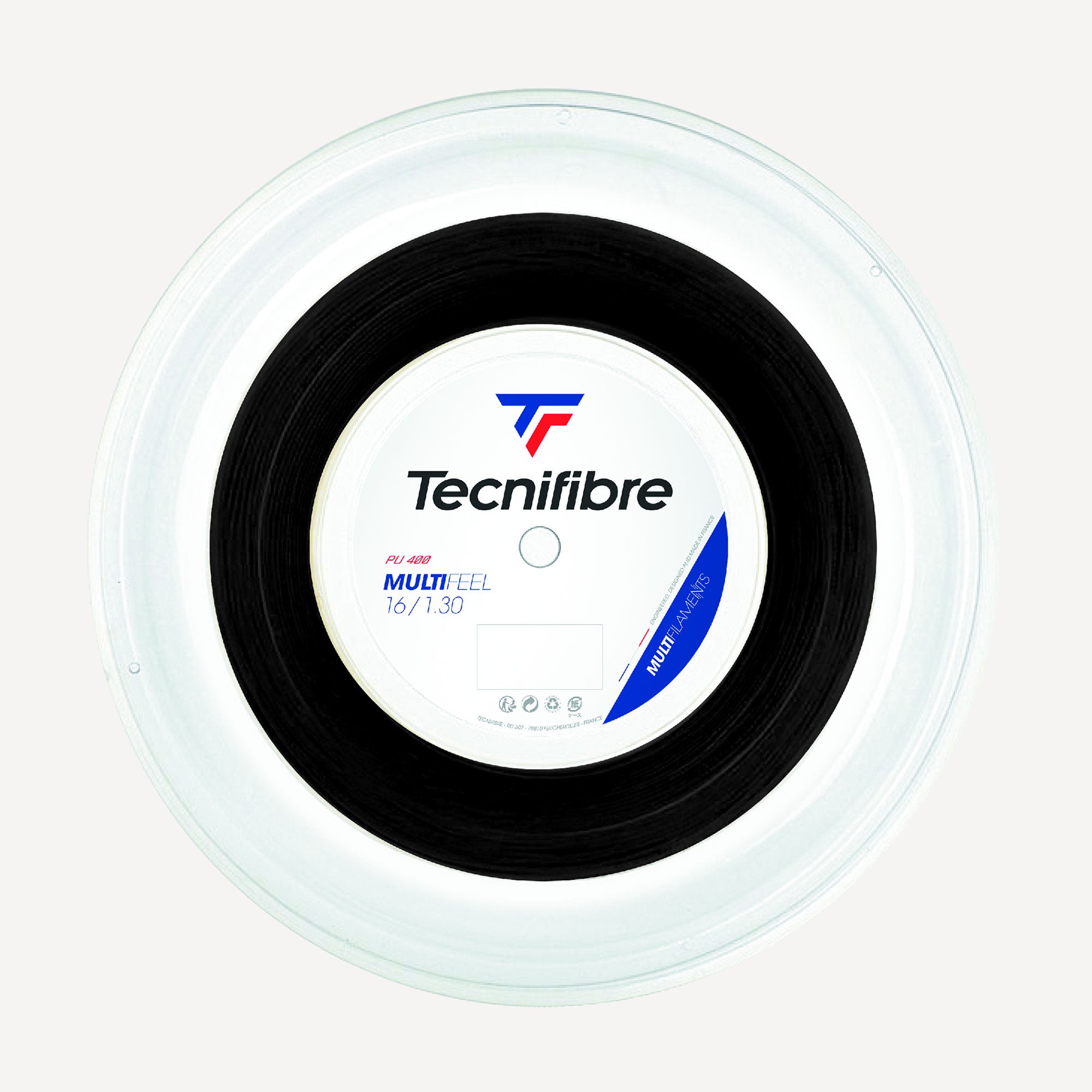 Tecnifibre Multifeel Tennis String Reel 200 m - Black (1)