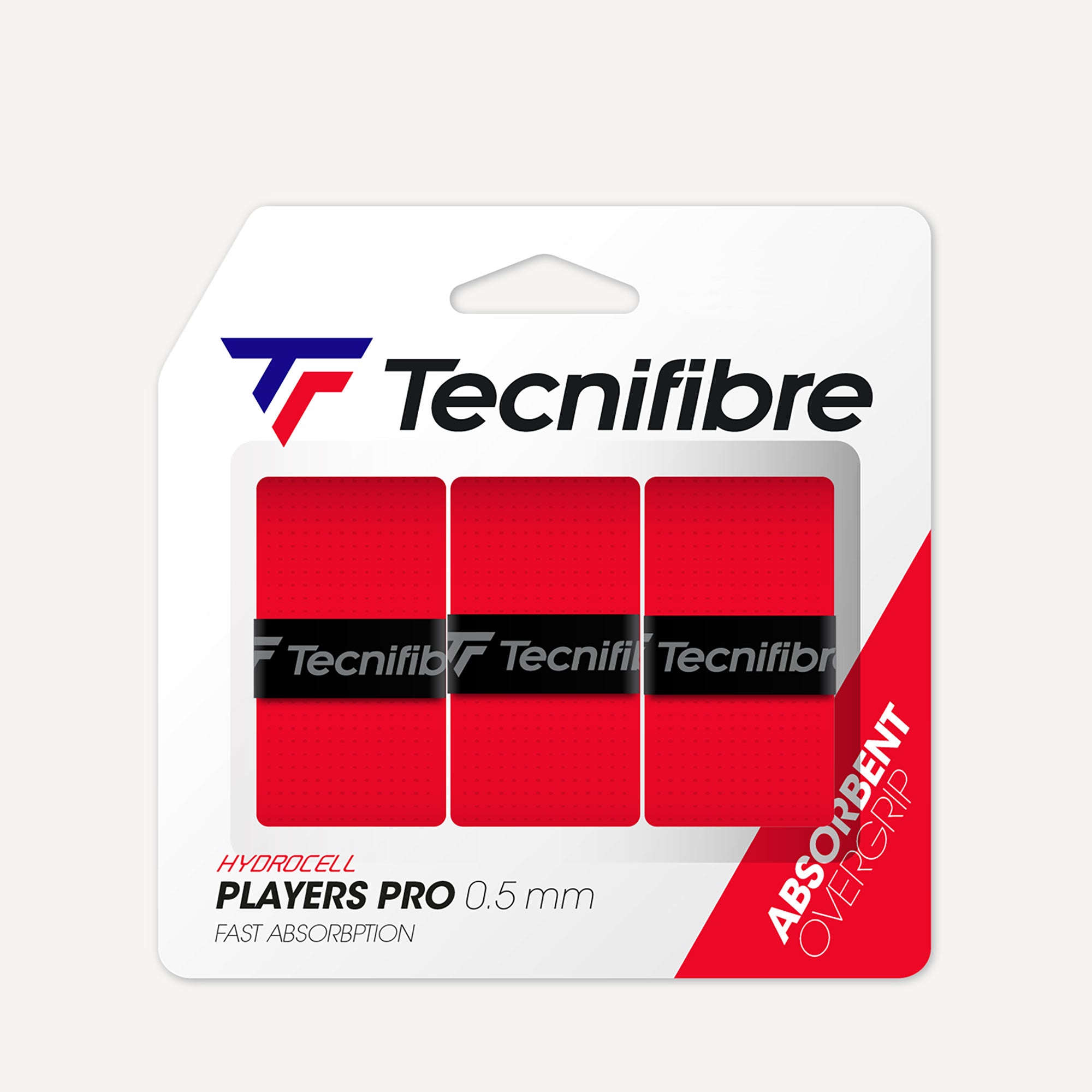 Tecnifibre Players Pro 3 Tennis Overgrip - Red (1)