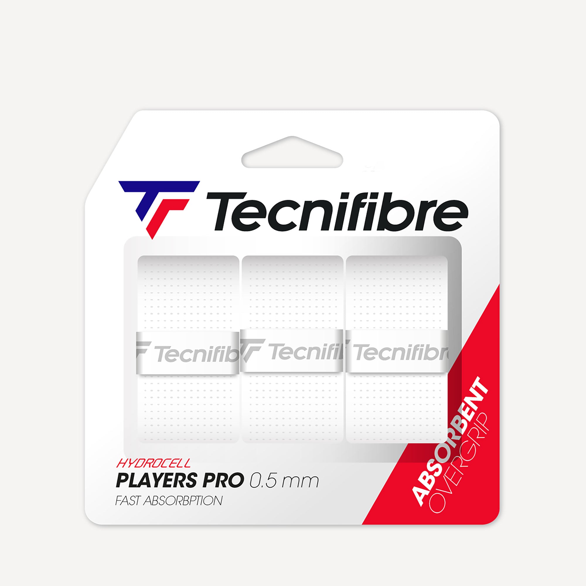 Tecnifibre Players Pro 3 Tennis Overgrip - White (1)