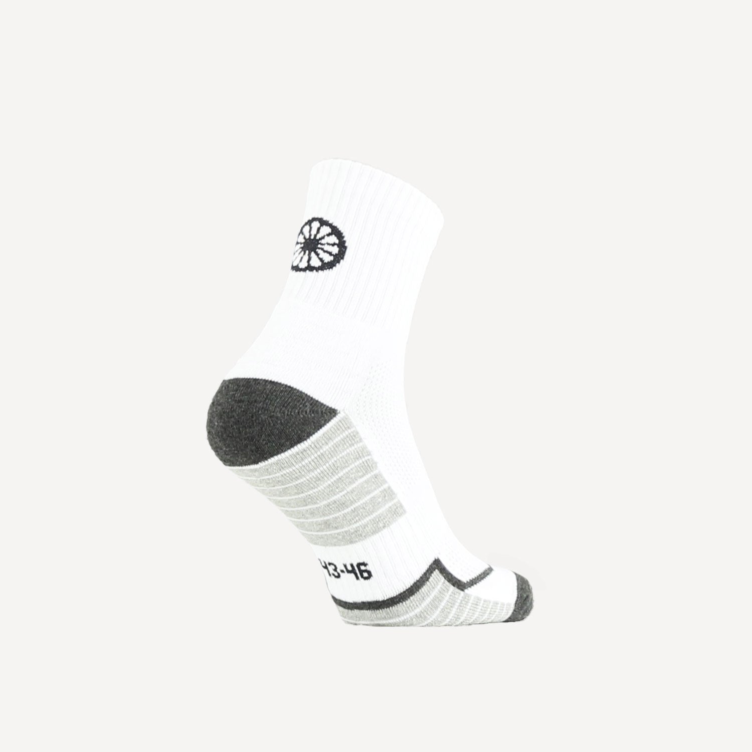 The Indian Maharadja Kadiri Ankle Tennis Socks - LTV Dosh - White (2)