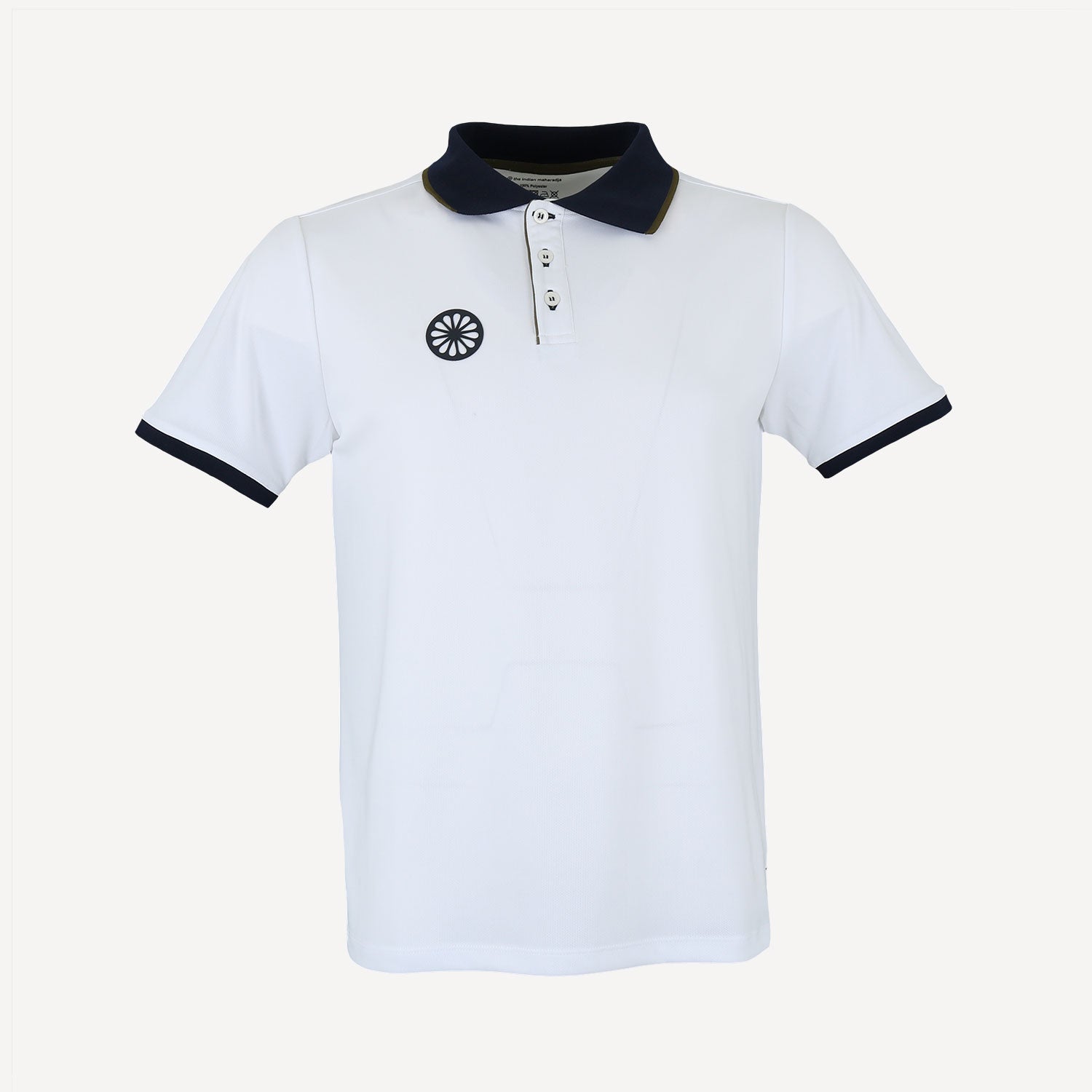 The Indian Maharadja Kadiri Men's Pique Tennis Polo - White (1)