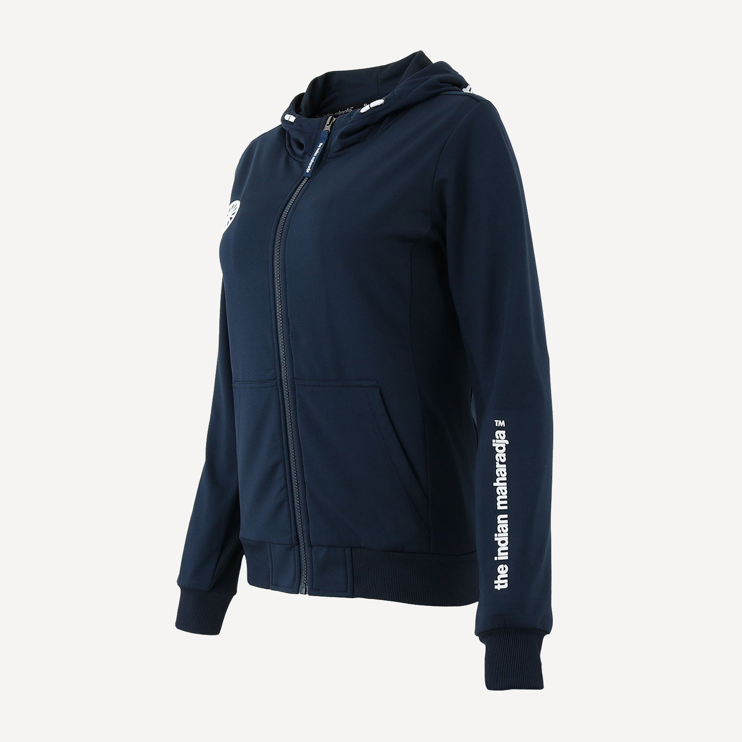 The Indian Maharadja Kadiri Women's Hooded Tennis Jacket - Dark Blue (4)