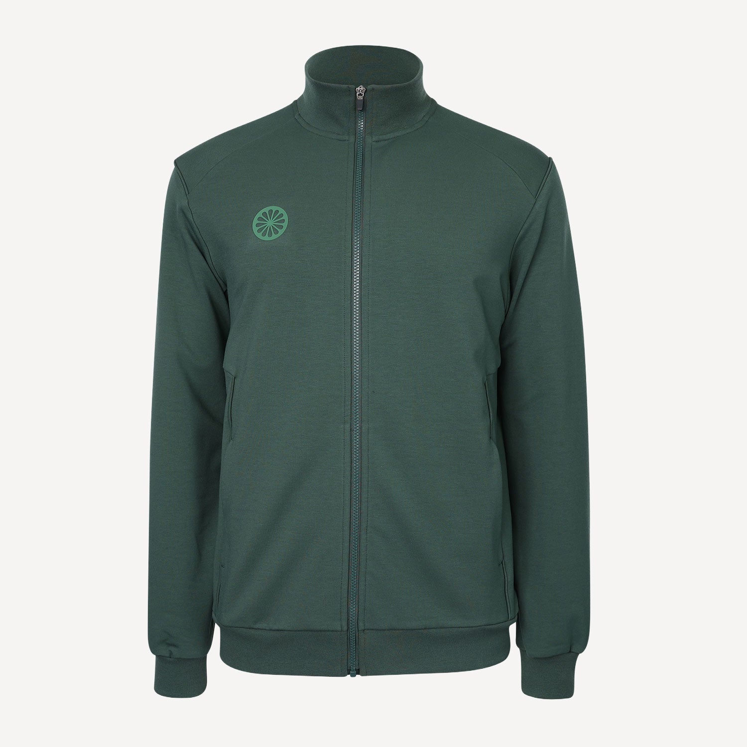 The Indian Maharadja Men's Cotton Tennis Track Jacket - Hunter Green (3)