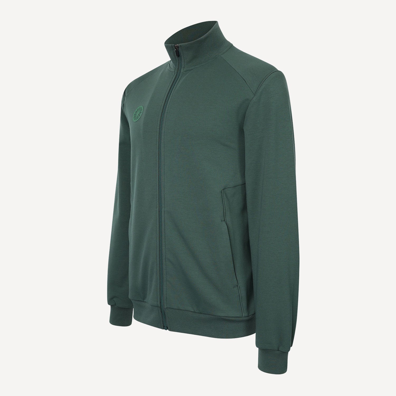 The Indian Maharadja Men's Cotton Tennis Track Jacket - Hunter Green (6)