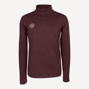 The Indian Maharadja Men's Half-Zip Long-Sleeve Top - Red (1)