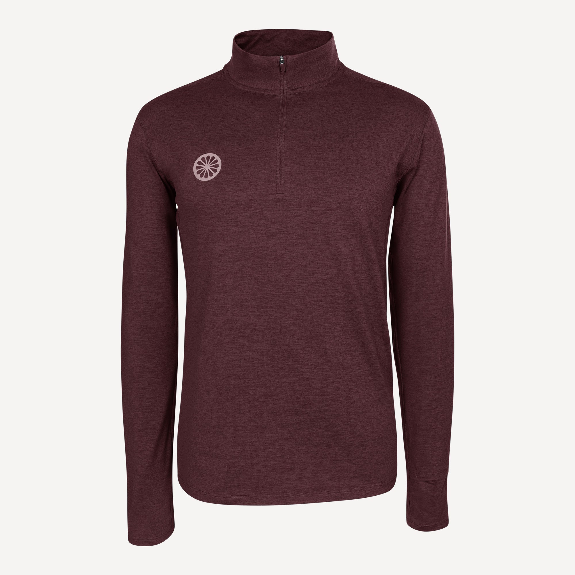 The Indian Maharadja Men's Half-Zip Long-Sleeve Top - Red (1)