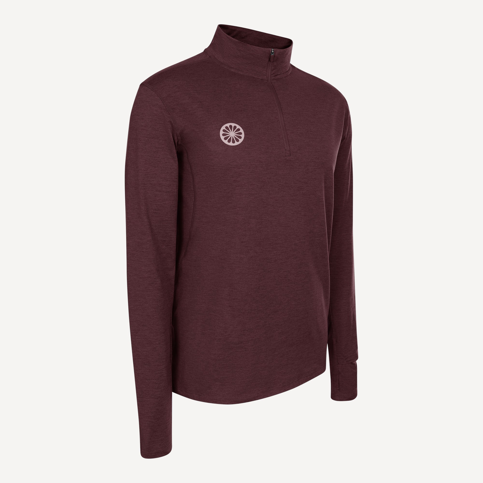 The Indian Maharadja Men's Half-Zip Long-Sleeve Top - Red (2)