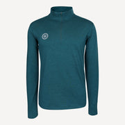 The Indian Maharadja Men's Half-Zip Long-Sleeve Top - Green (1)