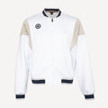 The Indian Maharadja Men's Pique Bomber Tennis Jacket - White (1)