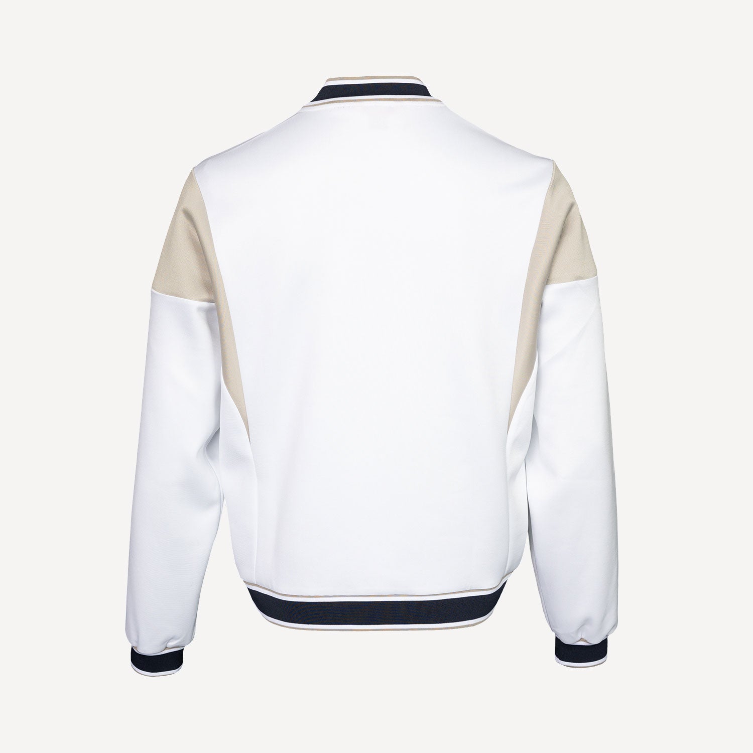 The Indian Maharadja Men's Pique Bomber Tennis Jacket - White (3)