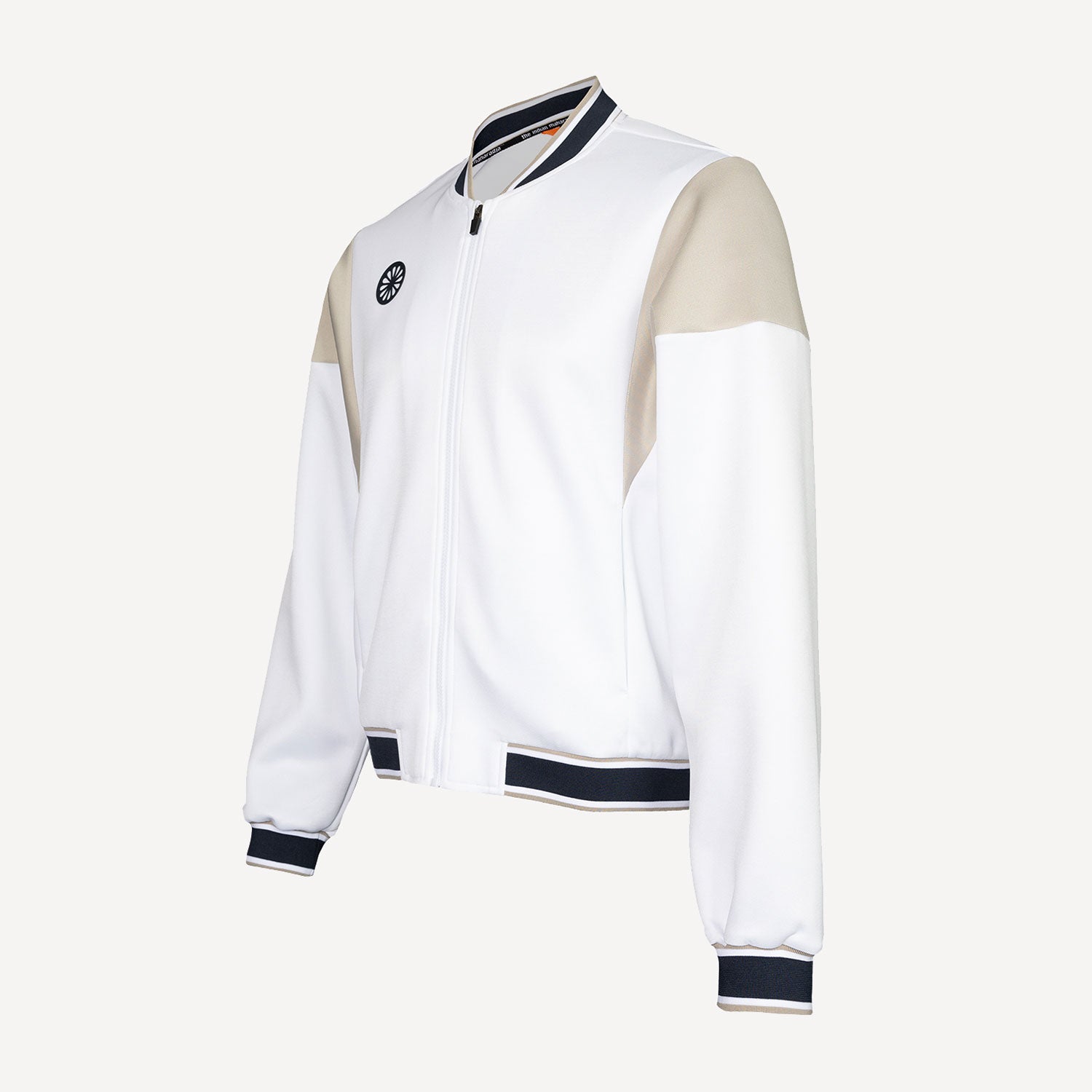 The Indian Maharadja Men's Pique Bomber Tennis Jacket - White (4)