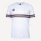 The Indian Maharadja Men's Pique Striped Tennis Shirt - White/Red (1)