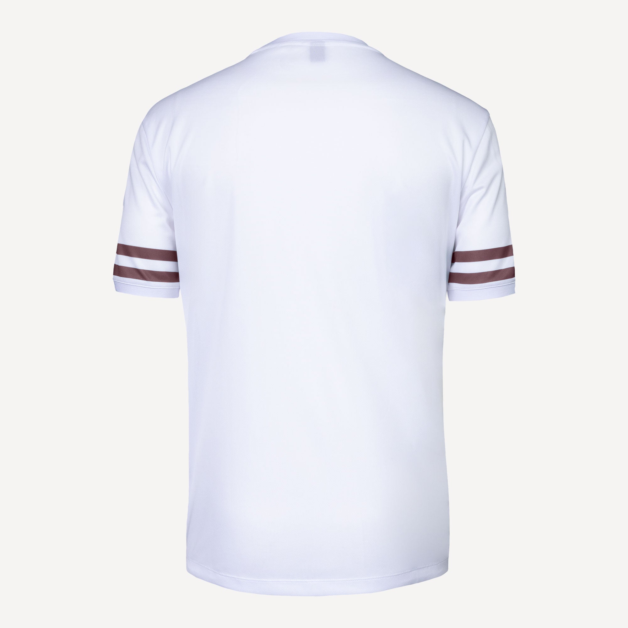 The Indian Maharadja Men's Pique Striped Tennis Shirt - White/Red (3)