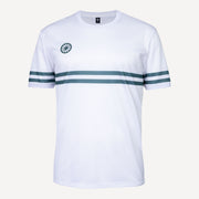The Indian Maharadja Men's Pique Striped Tennis Shirt - White/Green (1)