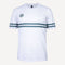 The Indian Maharadja Men's Pique Striped Tennis Shirt - White/Green (1)
