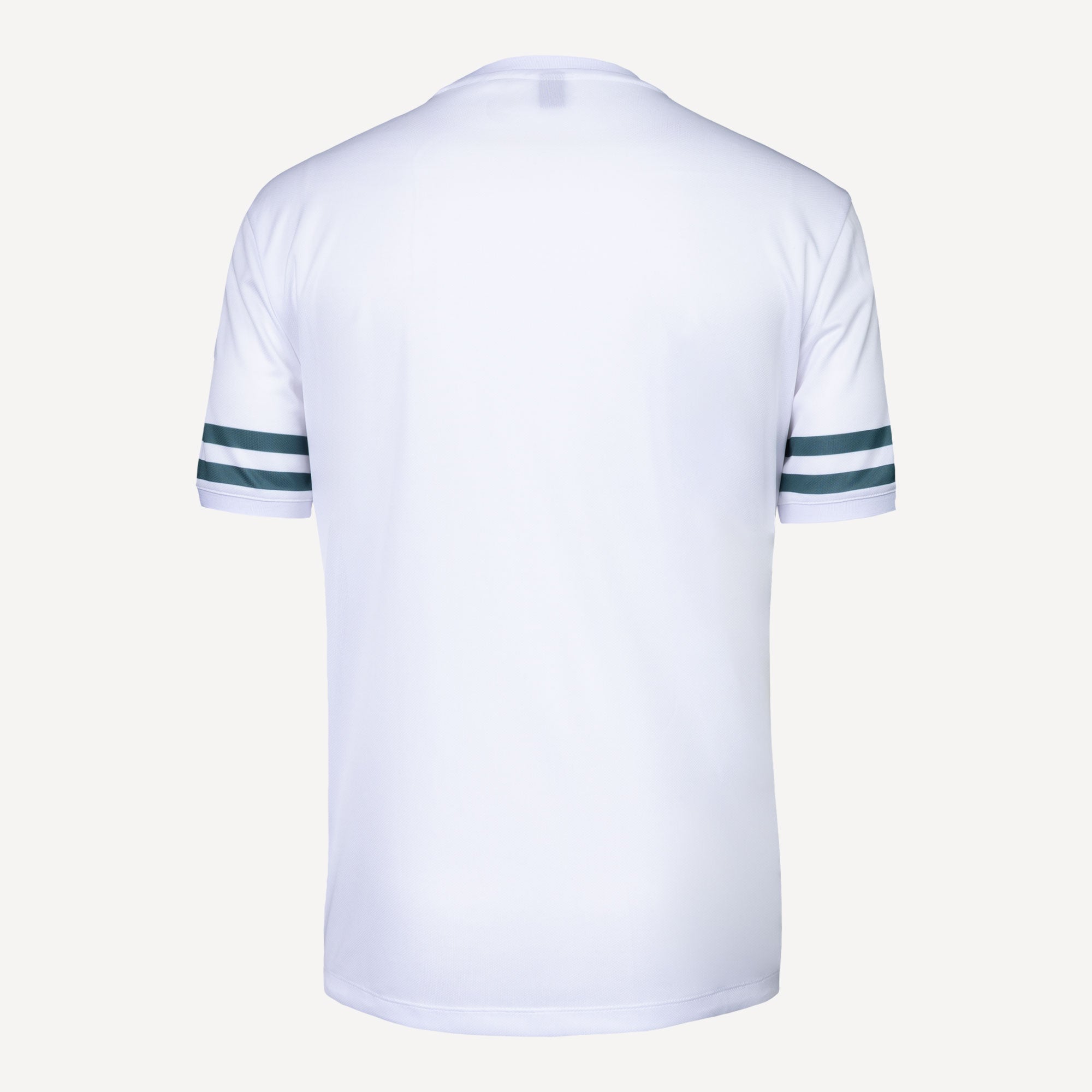 The Indian Maharadja Men's Pique Striped Tennis Shirt - White/Green (3)