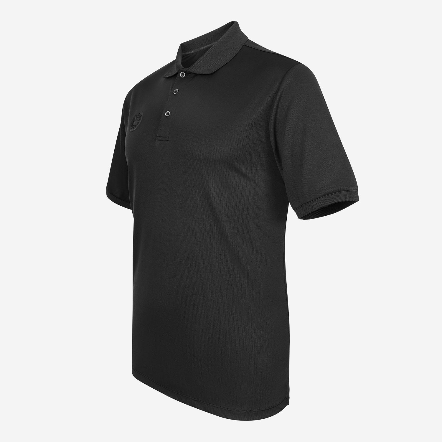 The Indian Maharadja Men's Pique Tennis Polo - Black (6)
