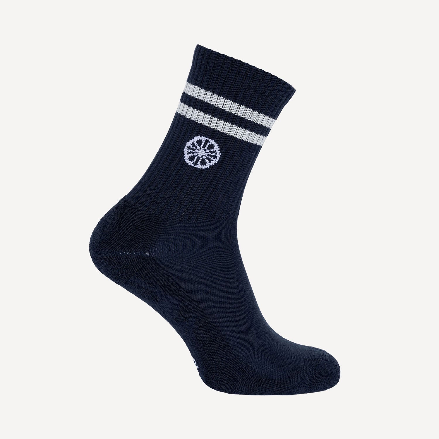 The Indian Maharadja Striped Tennis Crew Socks - Night Blue (2)