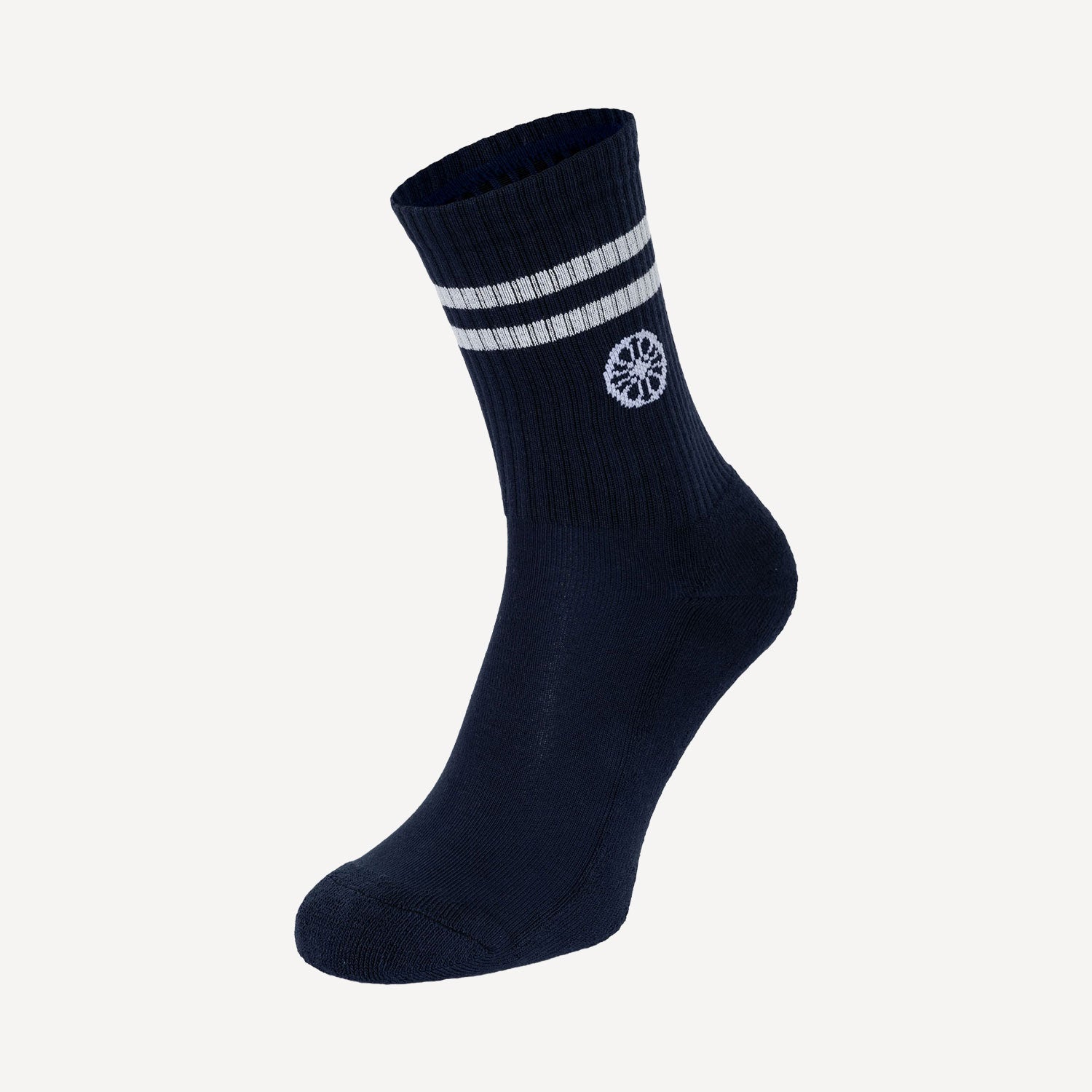 The Indian Maharadja Striped Tennis Crew Socks - Night Blue (3)