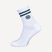 The Indian Maharadja Striped Tennis Crew Socks - Green (1)