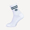 The Indian Maharadja Striped Tennis Crew Socks - Green (1)