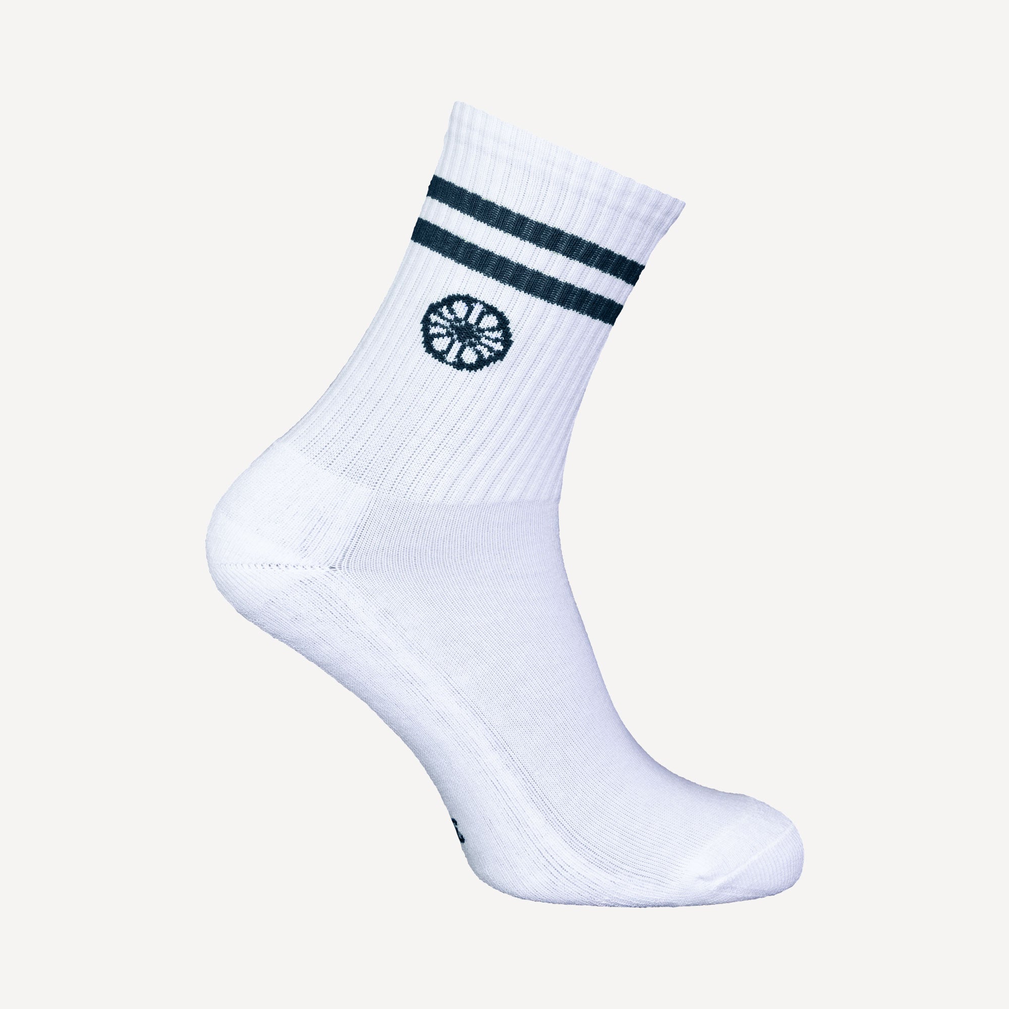 The Indian Maharadja Striped Tennis Crew Socks - Green (2)