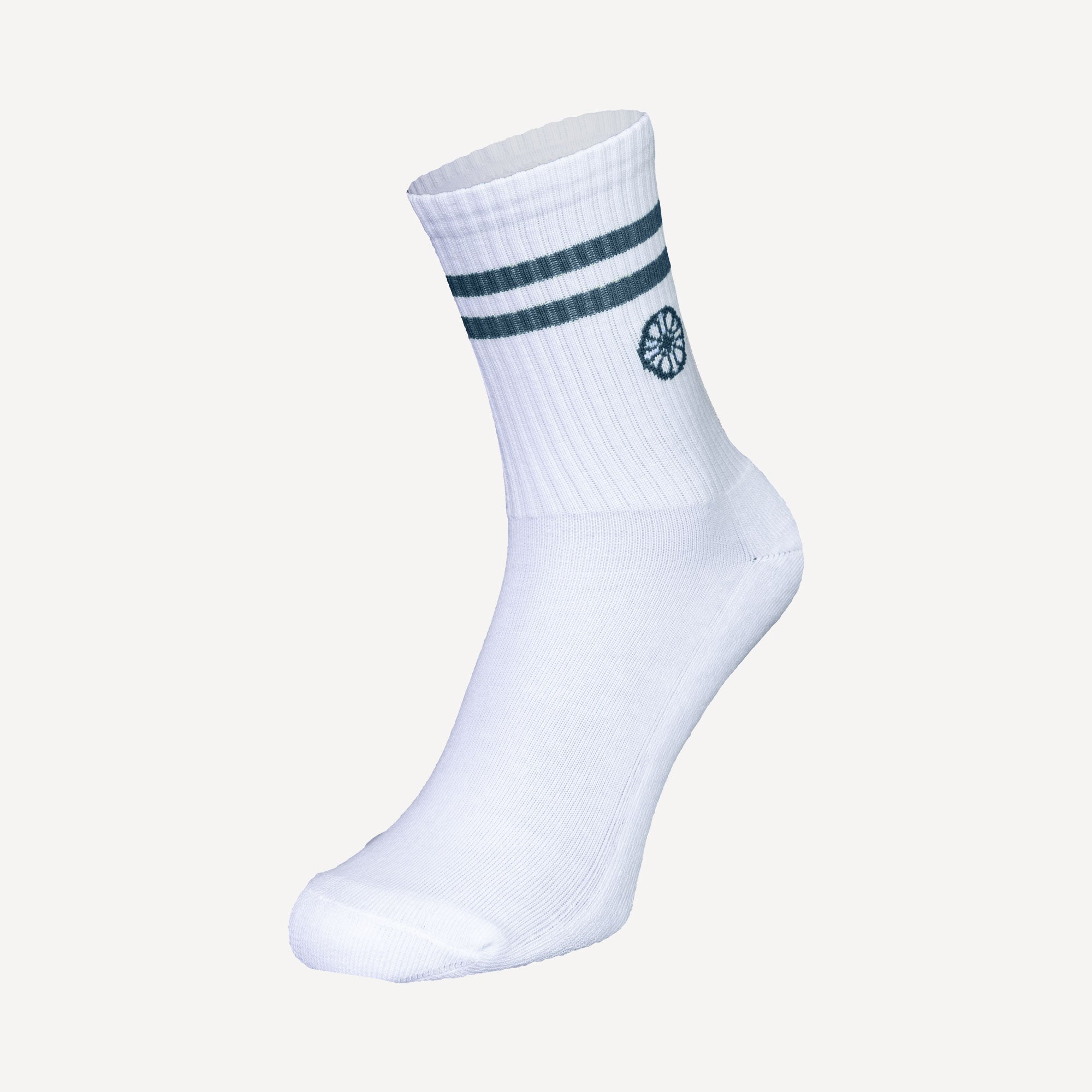 The Indian Maharadja Striped Tennis Crew Socks - Green (3)