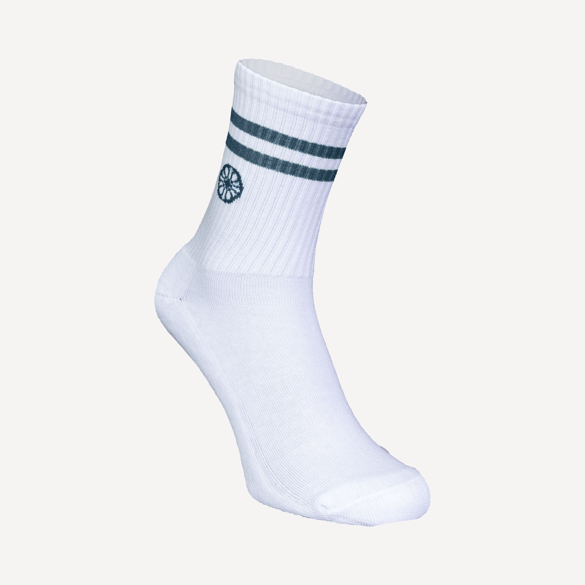 The Indian Maharadja Striped Tennis Crew Socks - Green (4)